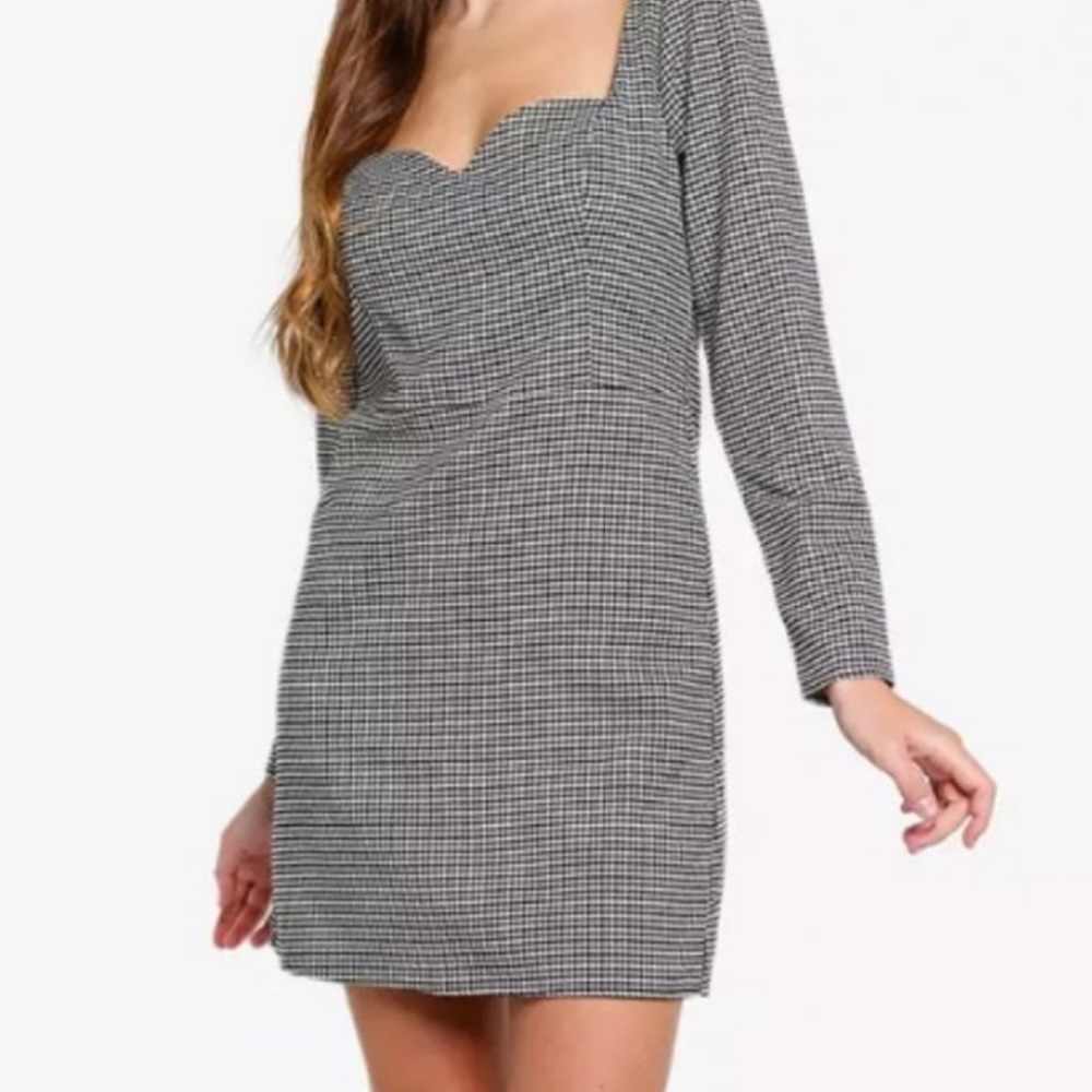 NWT A&F Houndstooth Mini Dress